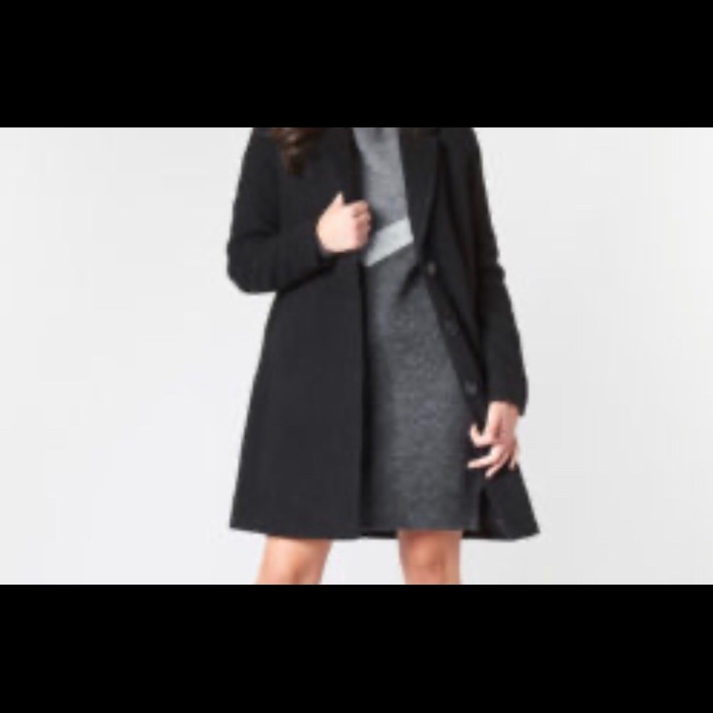 Ann Taylor black trench coat - Picture 2 of 11